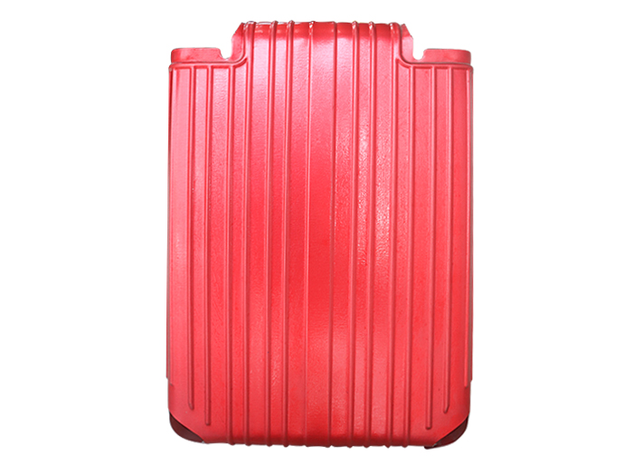 Aluminum leather suitcase